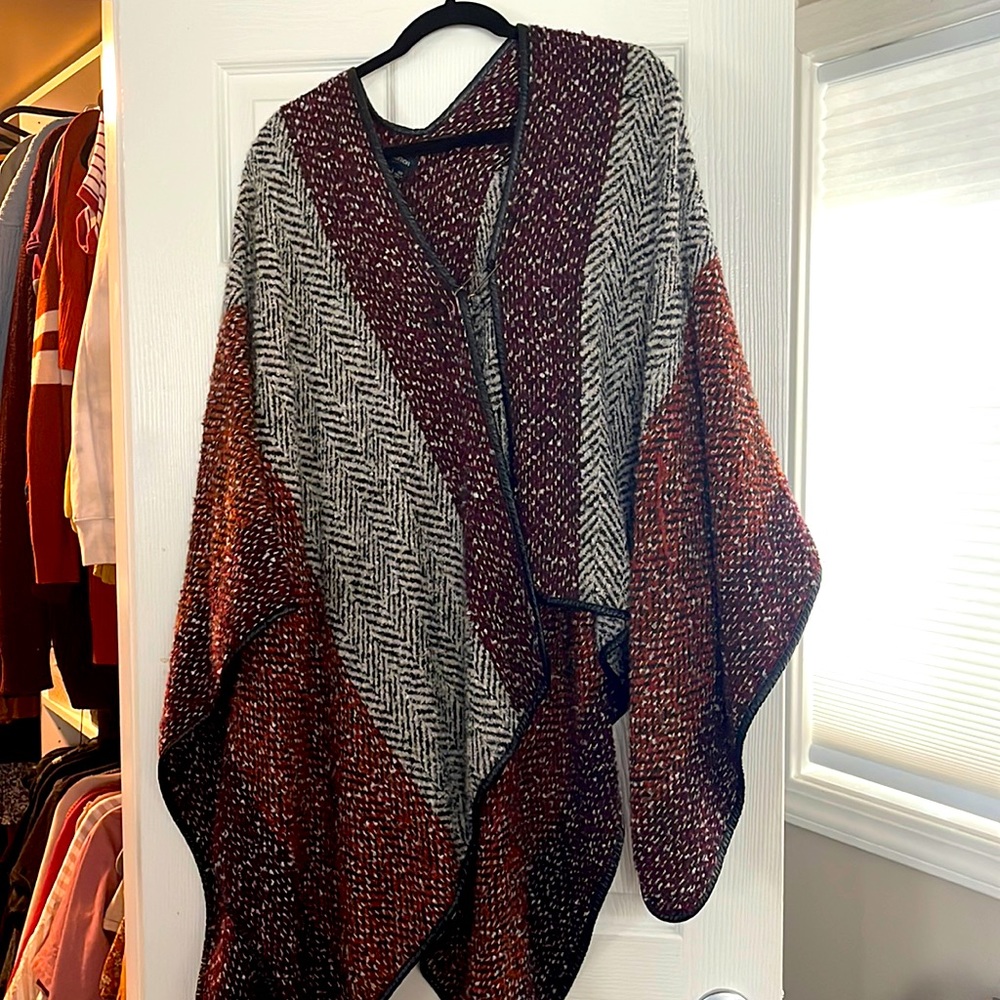 Cover up boho orange grey maroon